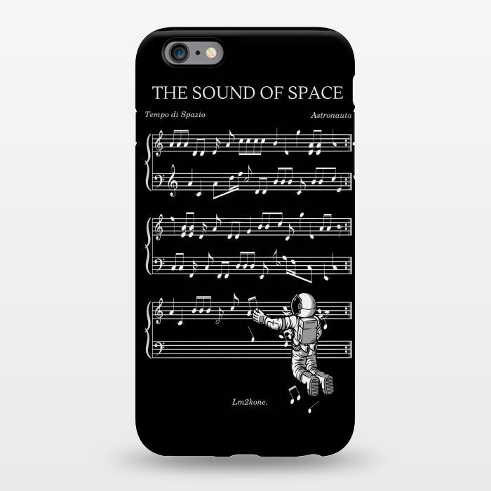 iPhone 6/6s plus StrongFit The Sound of Space - (Black version) by LM2Kone