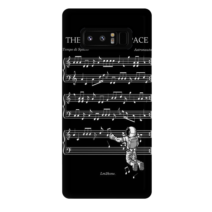 Galaxy Note 8 StrongFit The Sound of Space - (Black version) by LM2Kone