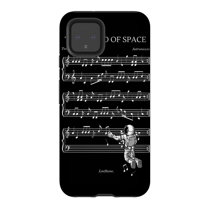 Pixel 4 StrongFit The Sound of Space - (Black version) by LM2Kone