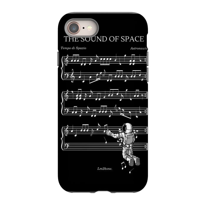 iPhone SE StrongFit The Sound of Space - (Black version) by LM2Kone