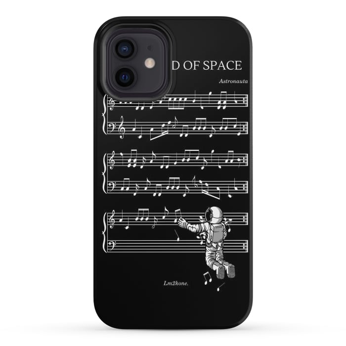 iPhone 12 StrongFit The Sound of Space - (Black version) by LM2Kone