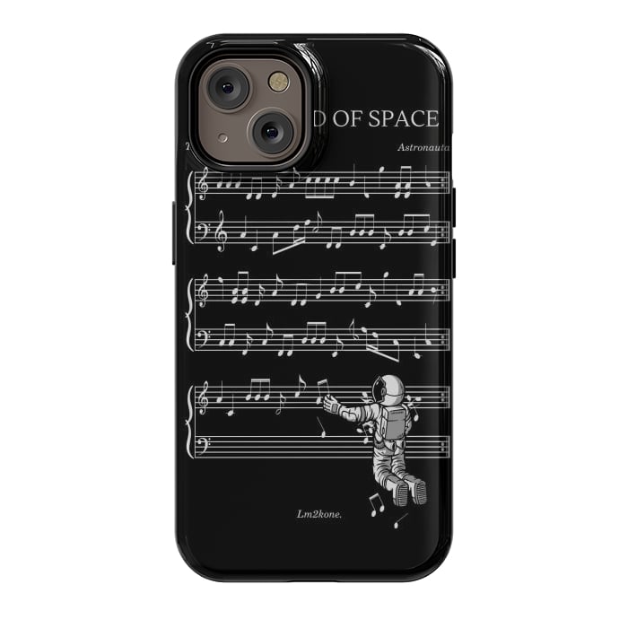 iPhone 14 StrongFit The Sound of Space - (Black version) by LM2Kone