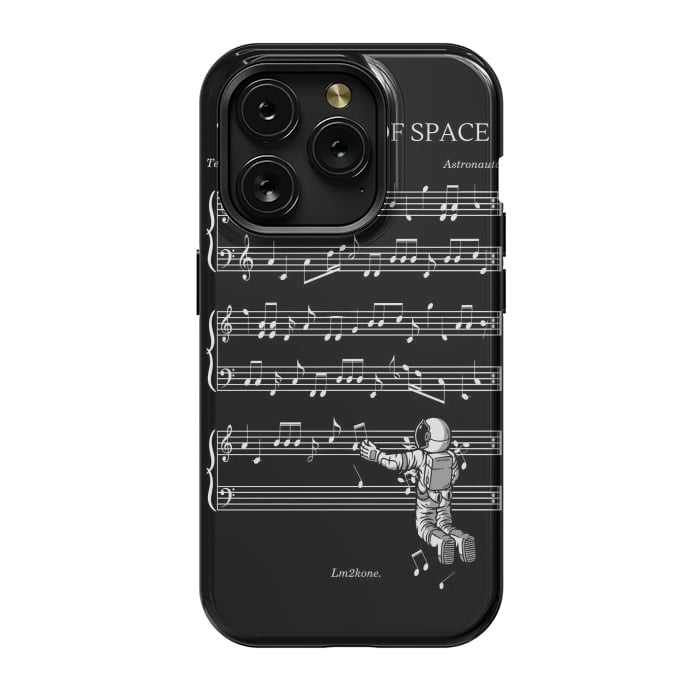 iPhone 15 Pro StrongFit The Sound of Space - (Black version) by LM2Kone