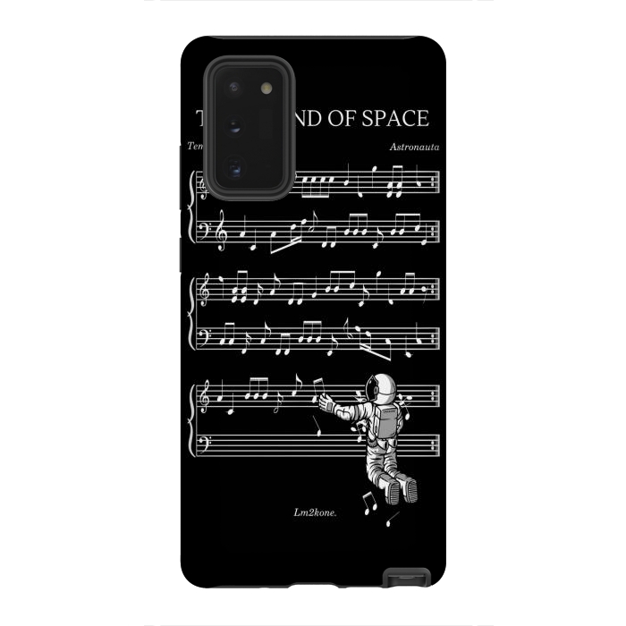 Galaxy Note 20 StrongFit The Sound of Space - (Black version) by LM2Kone