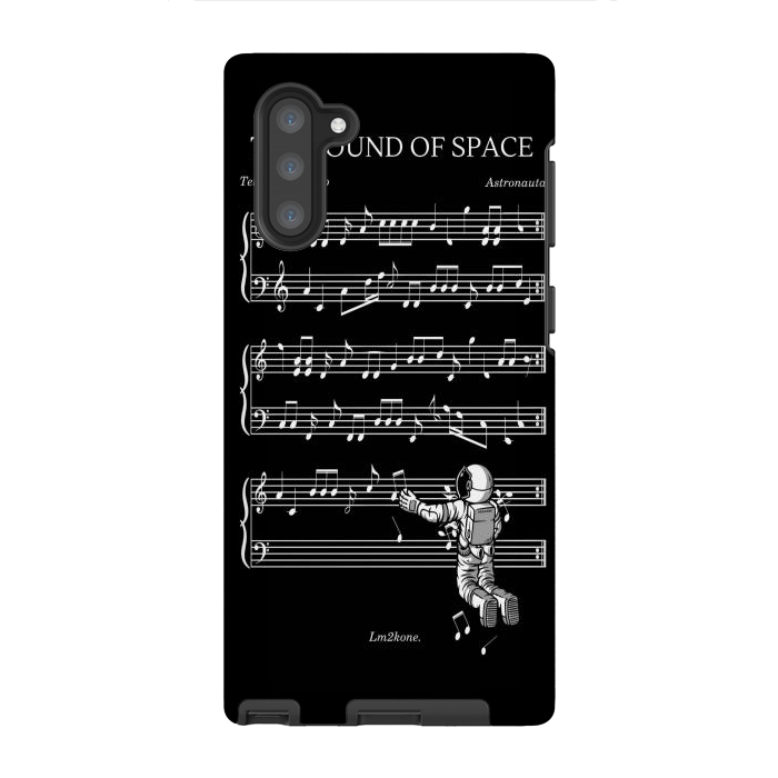 Galaxy Note 10 StrongFit The Sound of Space - (Black version) by LM2Kone