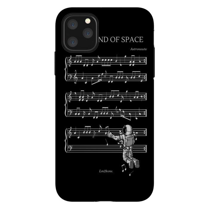 iPhone 11 Pro Max StrongFit The Sound of Space - (Black version) by LM2Kone