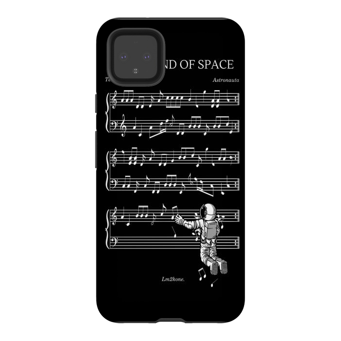 Pixel 4XL StrongFit The Sound of Space - (Black version) by LM2Kone
