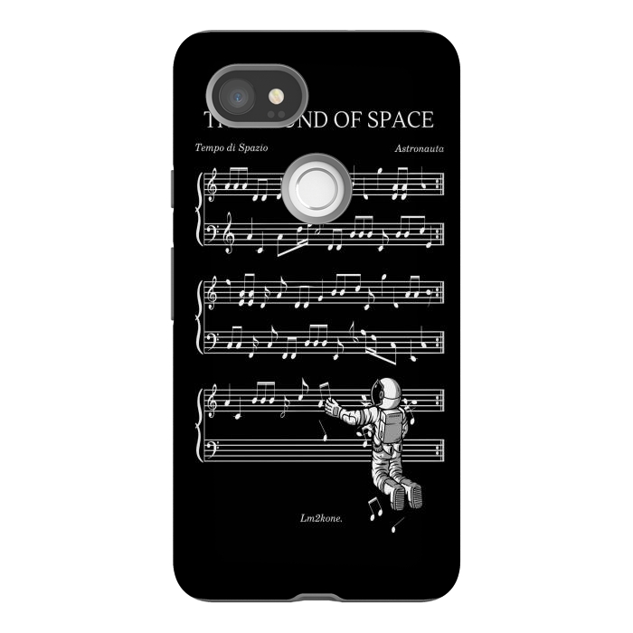 Pixel 2XL StrongFit The Sound of Space - (Black version) by LM2Kone