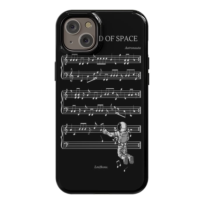 iPhone 14 Plus StrongFit The Sound of Space - (Black version) by LM2Kone