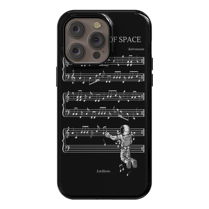 iPhone 14 Pro max StrongFit The Sound of Space - (Black version) by LM2Kone