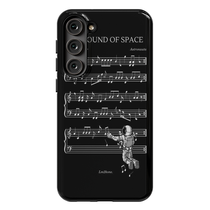Galaxy S23 Plus StrongFit The Sound of Space - (Black version) by LM2Kone