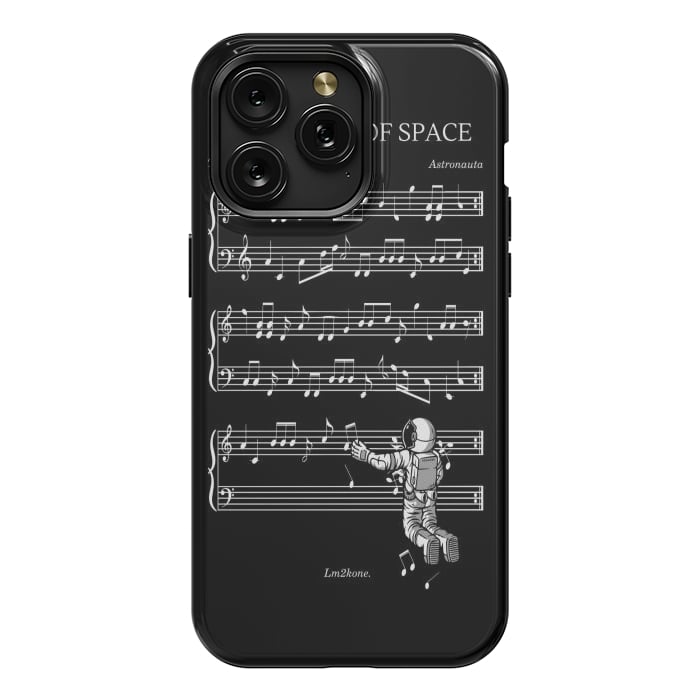iPhone 15 Pro Max StrongFit The Sound of Space - (Black version) by LM2Kone