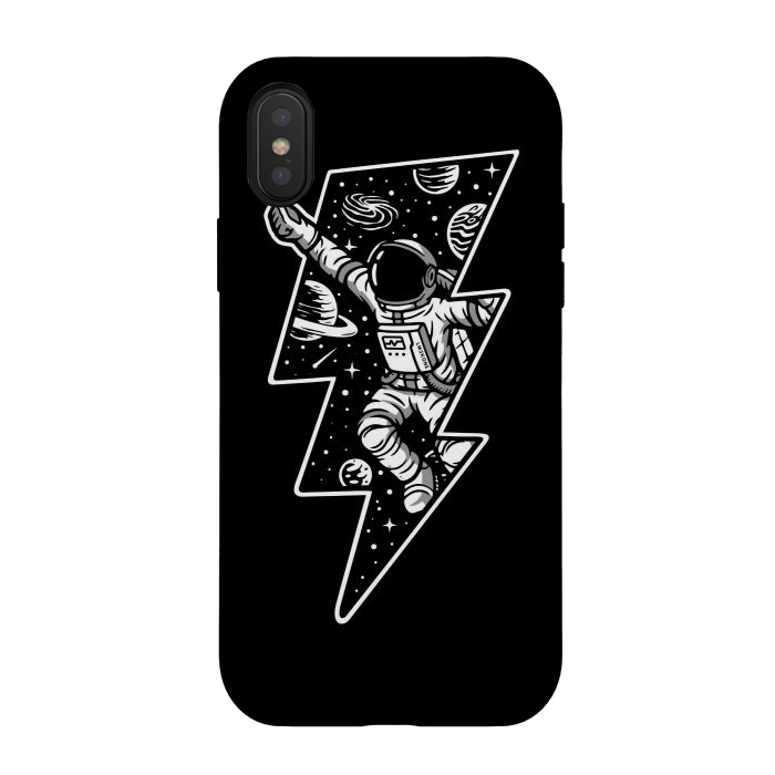 iPhone Xs / X StrongFit Power Spaceman by LM2Kone