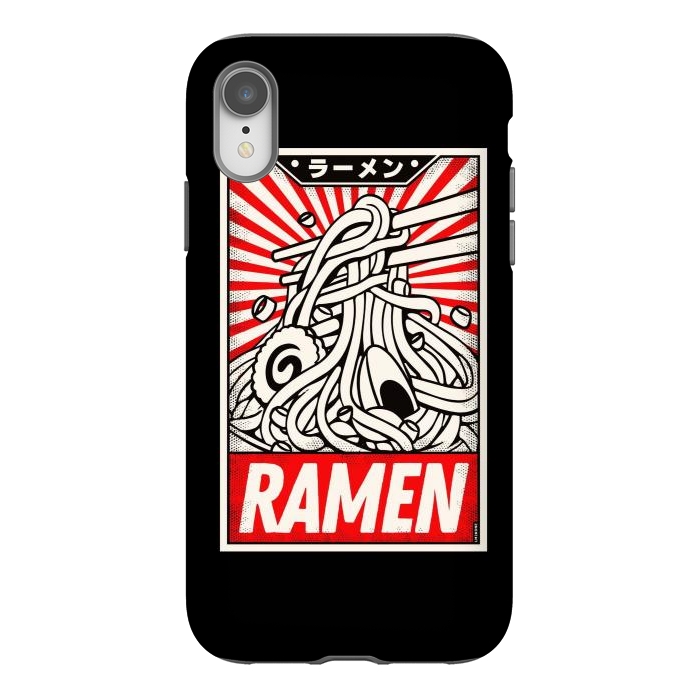 iPhone Xr StrongFit Retro Ramen Vintage Poster by LM2Kone