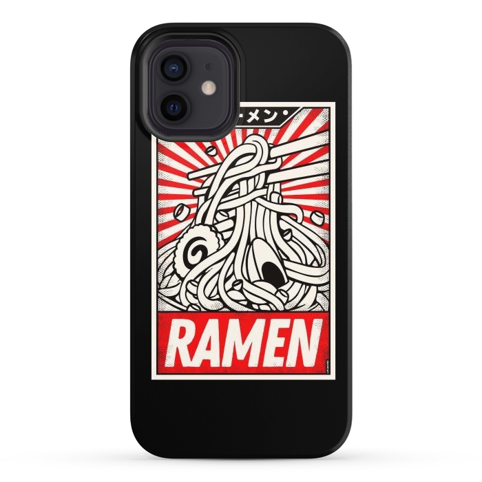 iPhone 12 StrongFit Retro Ramen Vintage Poster by LM2Kone