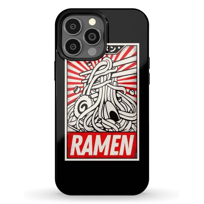 iPhone 13 Pro Max StrongFit Retro Ramen Vintage Poster by LM2Kone