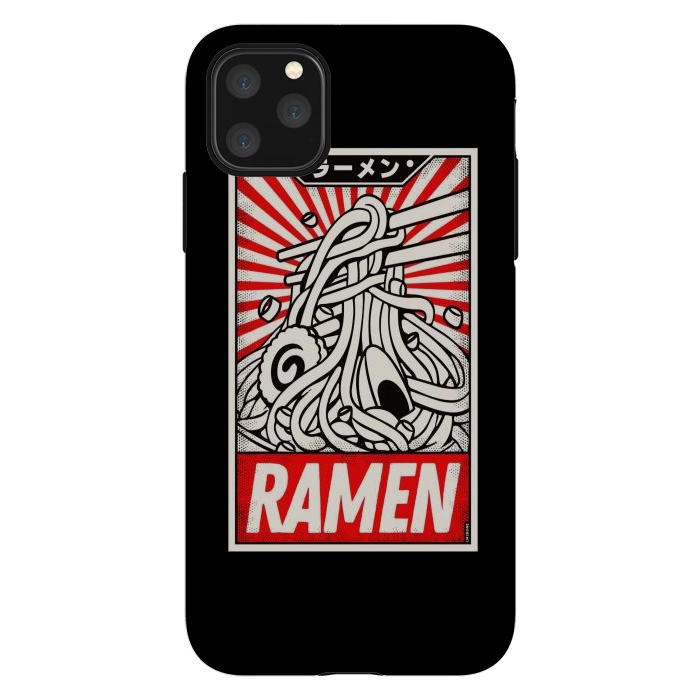 iPhone 11 Pro Max StrongFit Retro Ramen Vintage Poster by LM2Kone