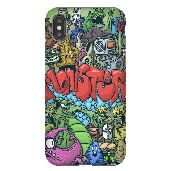 iPhone Xs Max StrongFit Monster by Manuvila