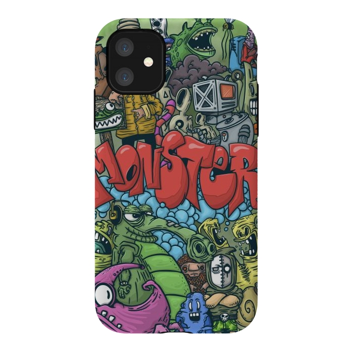 iPhone 11 StrongFit Monster by Manuvila