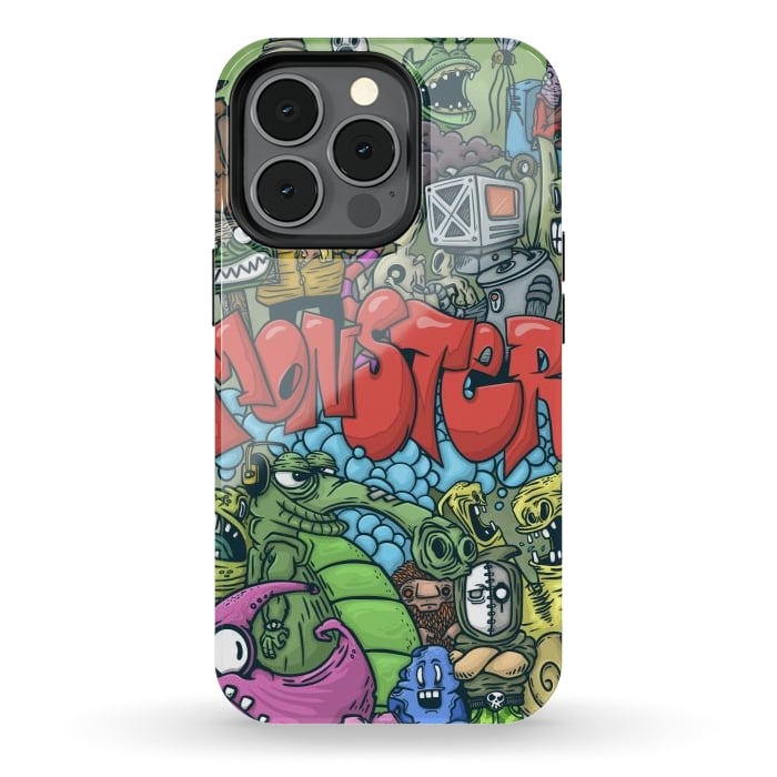 iPhone 13 pro StrongFit Monster by Manuvila