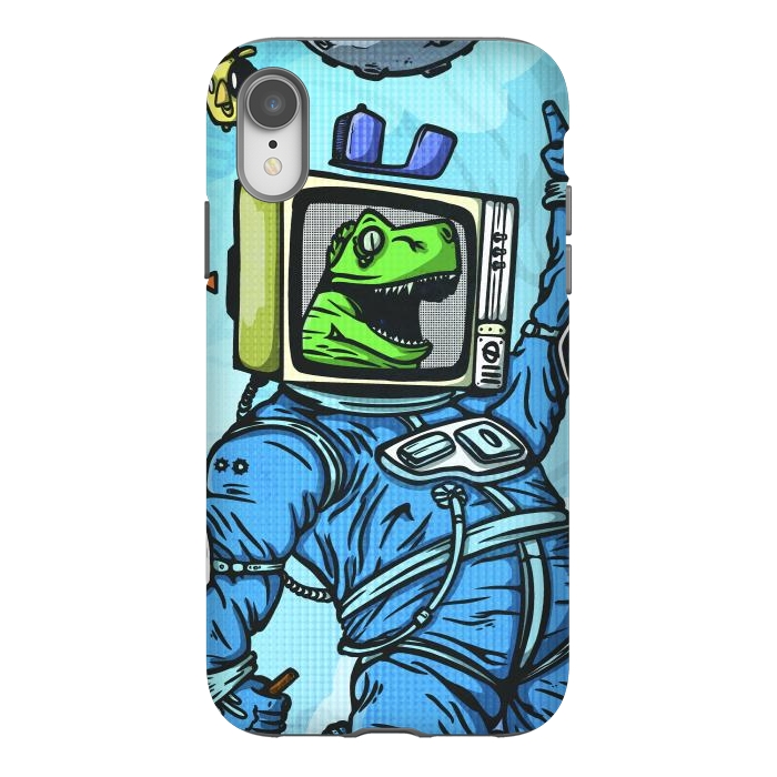 iPhone Xr StrongFit Astro lizard by Manuvila