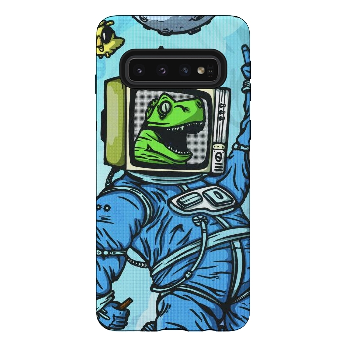 Galaxy S10 StrongFit Astro lizard by Manuvila