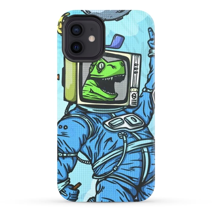 iPhone 12 StrongFit Astro lizard by Manuvila
