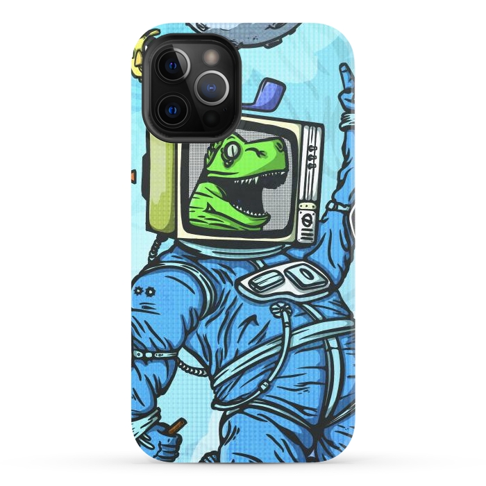 iPhone 12 Pro StrongFit Astro lizard by Manuvila