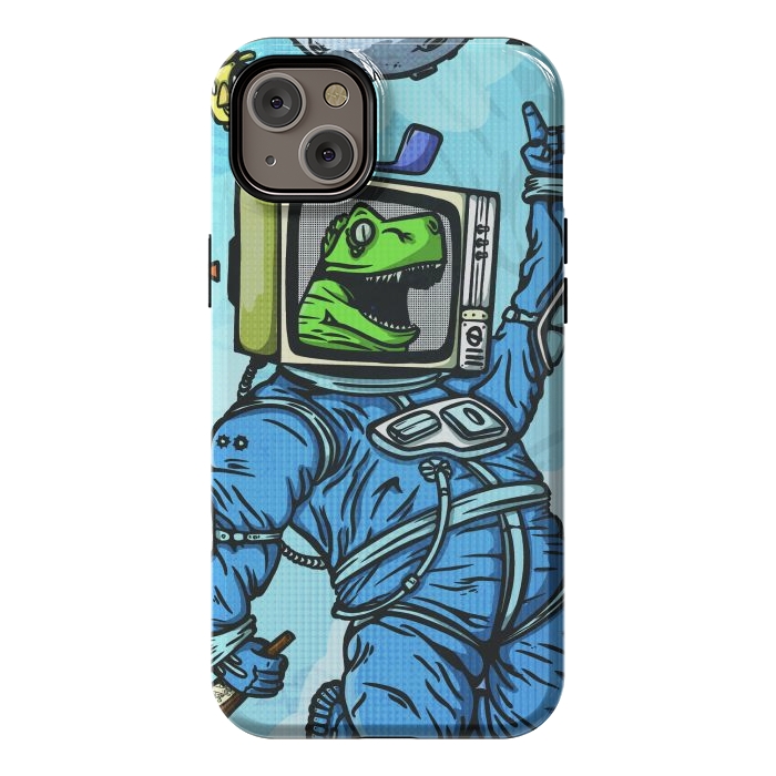 iPhone 14 Plus StrongFit Astro lizard by Manuvila