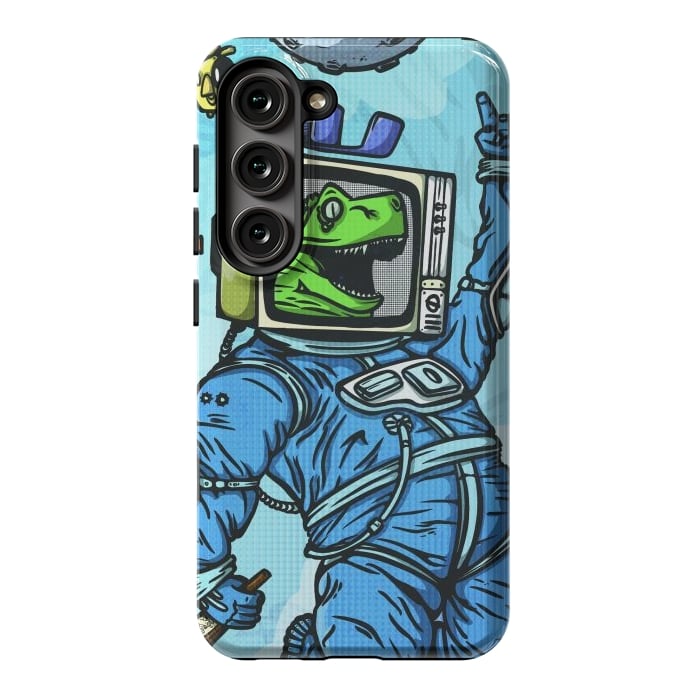 Galaxy S23 StrongFit Astro lizard by Manuvila