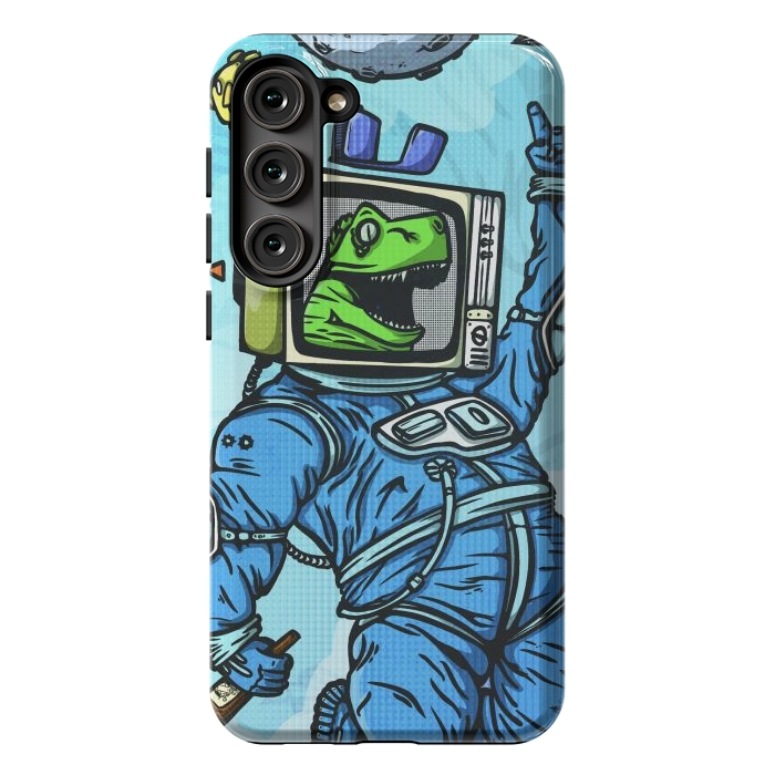 Galaxy S23 Plus StrongFit Astro lizard by Manuvila