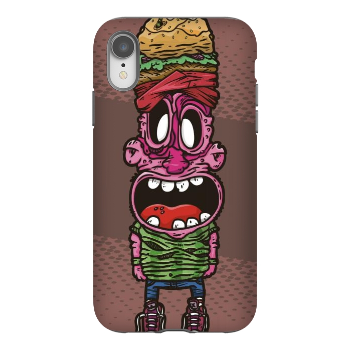iPhone Xr StrongFit Burgerman by Manuvila