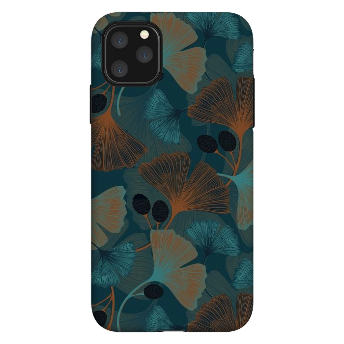 iPhone 11 Pro Max StrongFit Winter Ginkgo Leaves by Melissa Pedersen