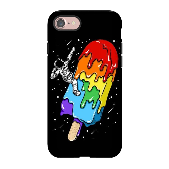 iPhone 7 StrongFit Ice Cream Astronaut -Rainbow by LM2Kone