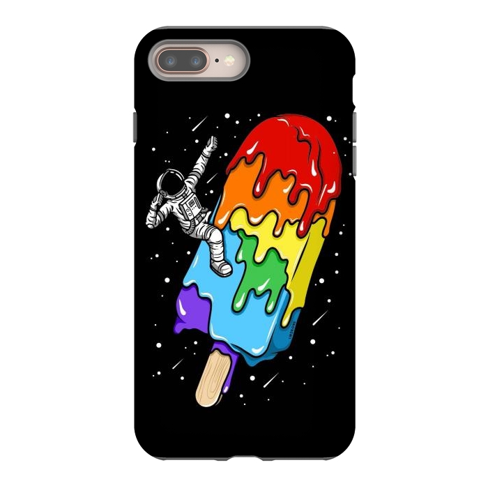iPhone 7 plus StrongFit Ice Cream Astronaut -Rainbow by LM2Kone