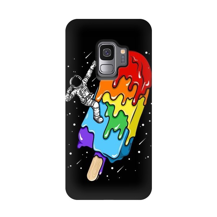 Galaxy S9 StrongFit Ice Cream Astronaut -Rainbow by LM2Kone