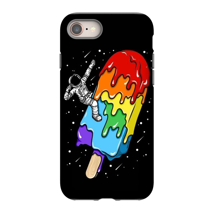 iPhone 8 StrongFit Ice Cream Astronaut -Rainbow by LM2Kone