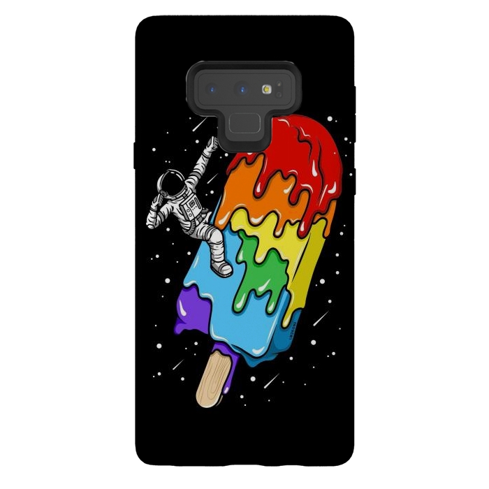 Galaxy Note 9 StrongFit Ice Cream Astronaut -Rainbow by LM2Kone