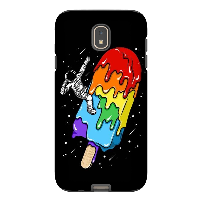 Galaxy J7 StrongFit Ice Cream Astronaut -Rainbow by LM2Kone