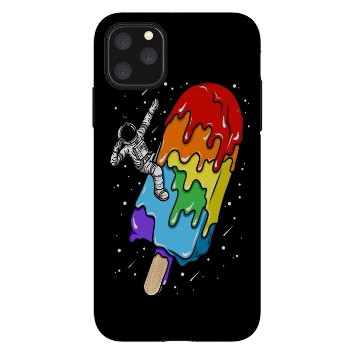 iPhone 11 Pro Max StrongFit Ice Cream Astronaut -Rainbow by LM2Kone