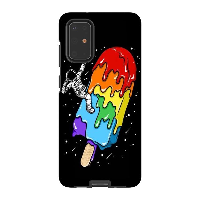Galaxy S20 Plus StrongFit Ice Cream Astronaut -Rainbow by LM2Kone
