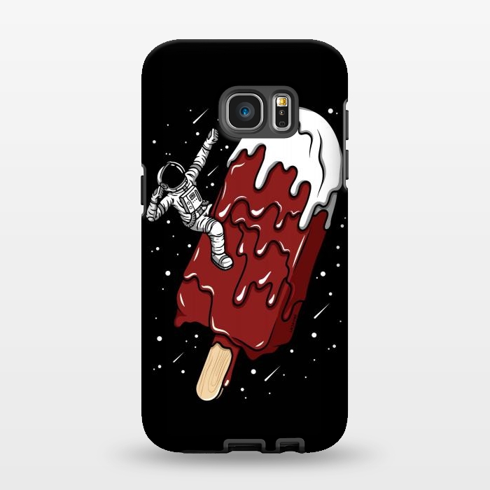 Galaxy S7 EDGE StrongFit Ice Cream Astronaut - Chocolate. by LM2Kone