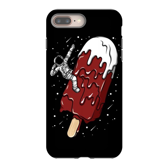 iPhone 8 plus StrongFit Ice Cream Astronaut - Chocolate. by LM2Kone