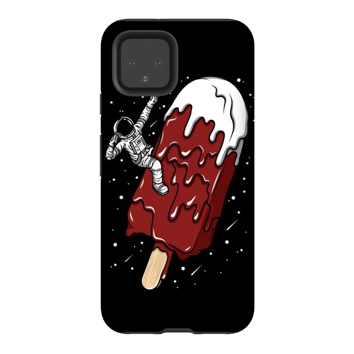 Pixel 4 StrongFit Ice Cream Astronaut - Chocolate. by LM2Kone