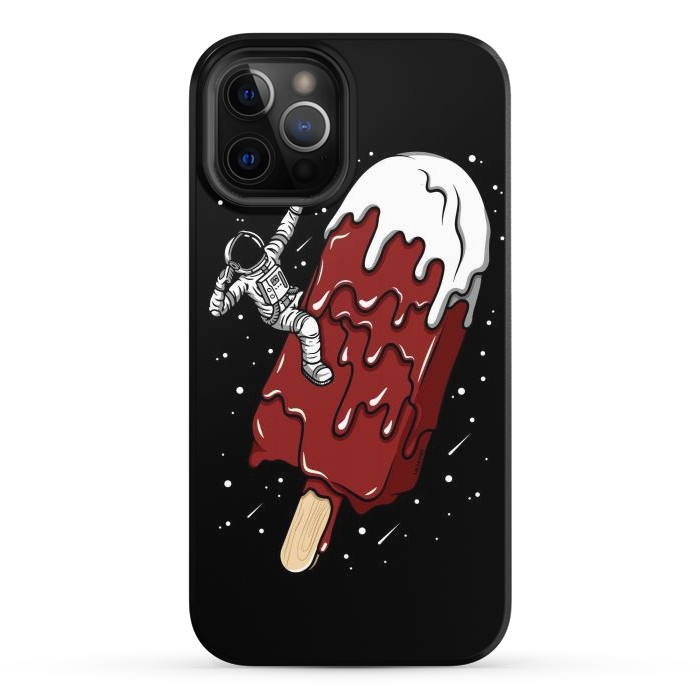 iPhone 12 Pro StrongFit Ice Cream Astronaut - Chocolate. by LM2Kone