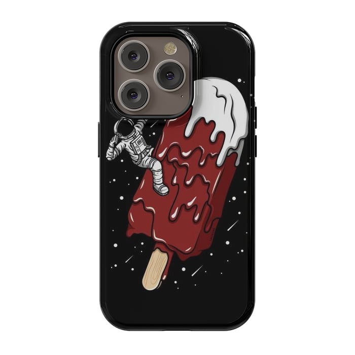 iPhone 14 Pro StrongFit Ice Cream Astronaut - Chocolate. by LM2Kone