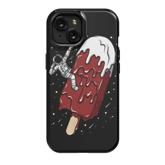 iPhone 15 StrongFit Ice Cream Astronaut - Chocolate. by LM2Kone