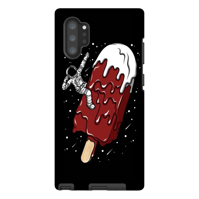 Galaxy Note 10 plus StrongFit Ice Cream Astronaut - Chocolate. by LM2Kone