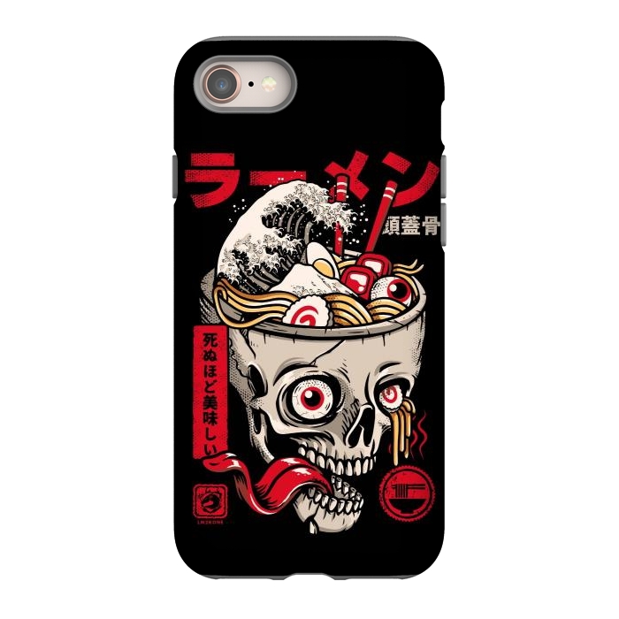 iPhone 8 StrongFit Great Skull Ramen by LM2Kone