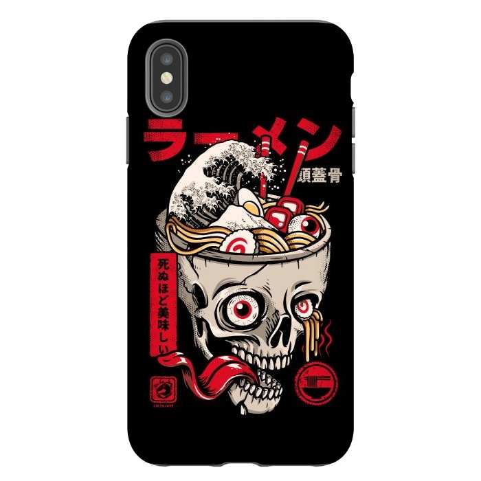 iPhone Xs Max StrongFit Great Skull Ramen by LM2Kone